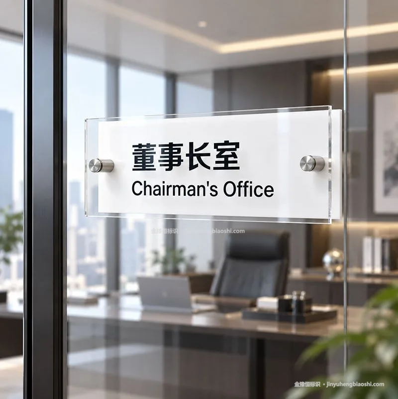 亚克力办公室门牌定制多少钱?设计参考