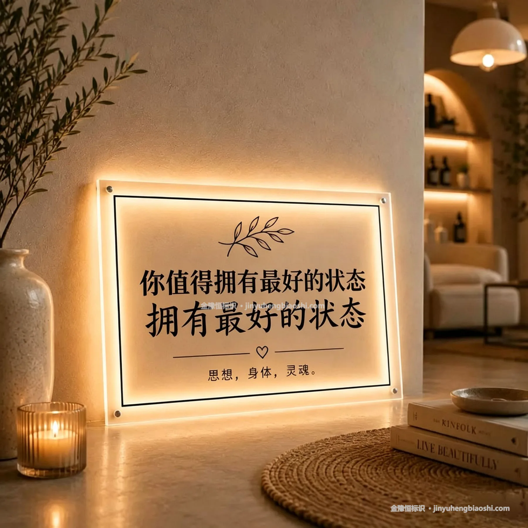 LOGO牌背发光